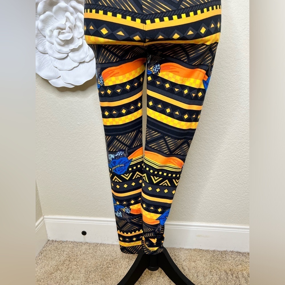 LuLaRoe Aztec Geometric Halloween Witch One Size Leggings - Picture 10 of 12